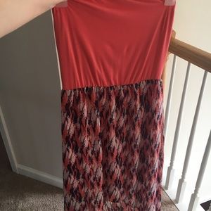 Charming Charlie Strapless Hi-Low Dress